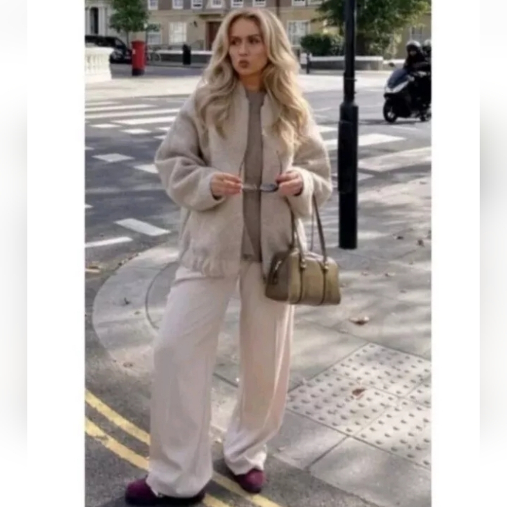 Zara Cream Bomber Jacket new with tags - Picture 15 of 16